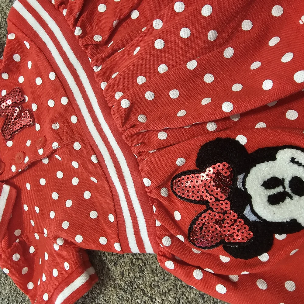 Disney Minnie Mouse Red Polka Dot Dress Set